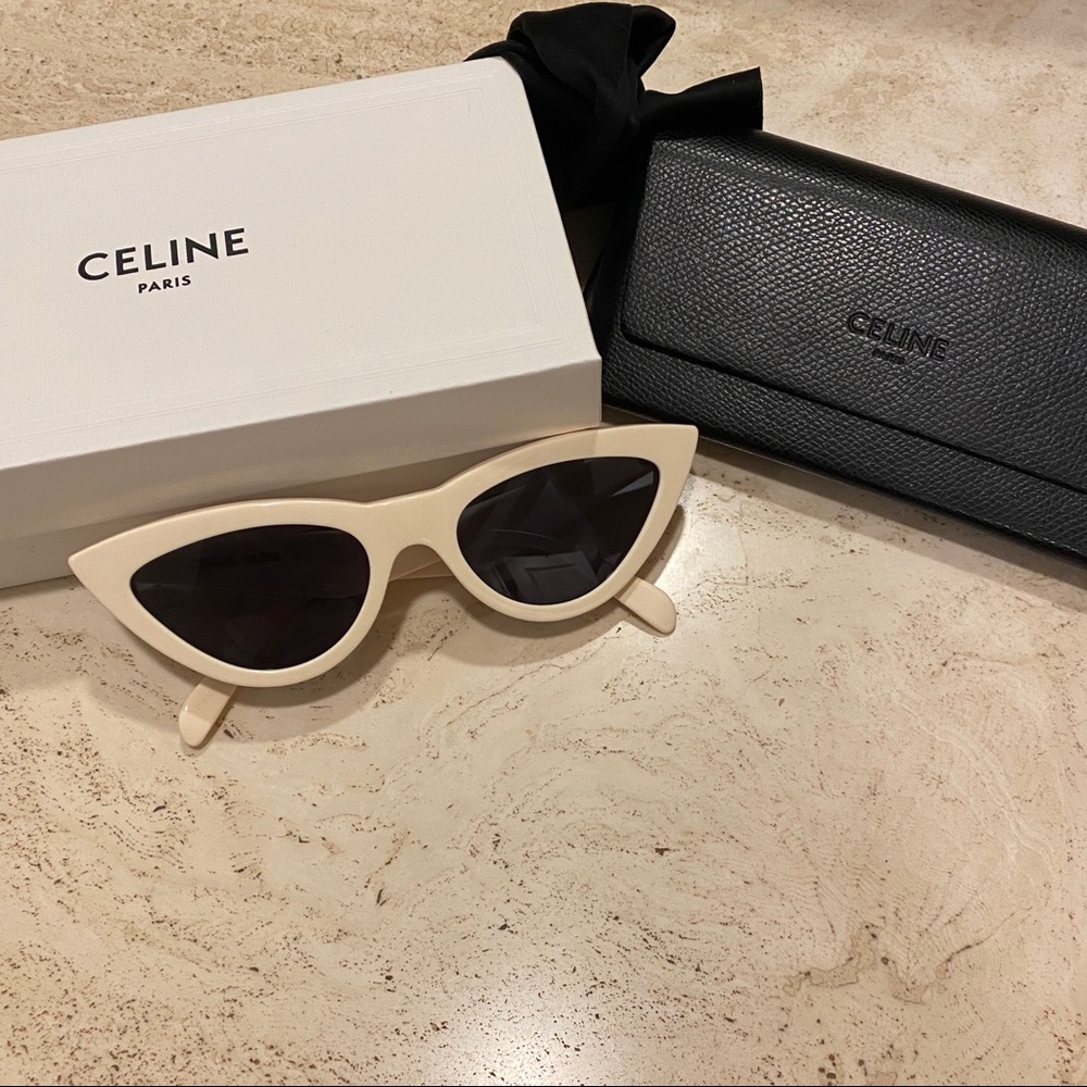 Celine Ivory Cat Eye Sunglasses
